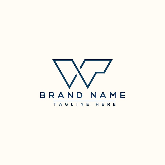 Vektor wp-logo-design-vorlage, vektorgrafik-branding-element