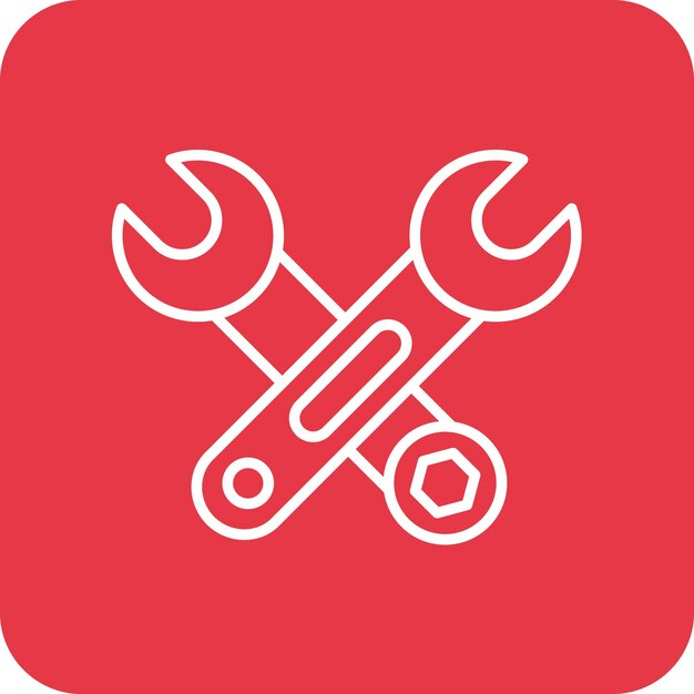 Wrench-icon-vektorbild kann für homeware verwendet werden