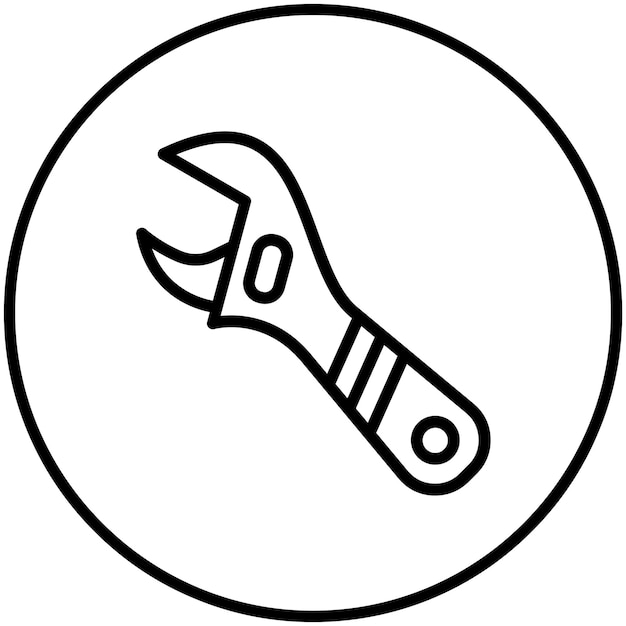 Vektor wrench vector icon illustration of tools iconset