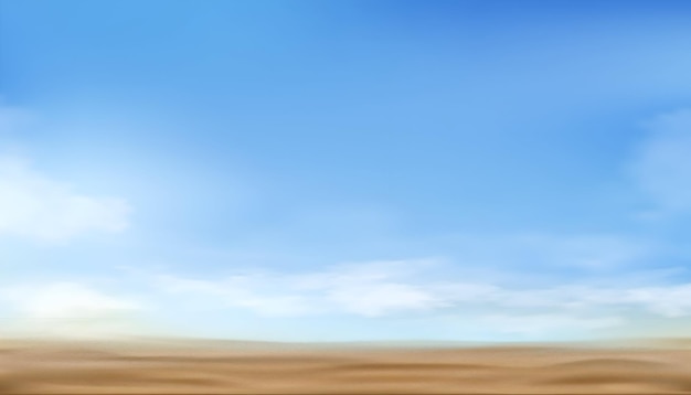 Wüstenlandschaft unter einem klaren blauen Himmel