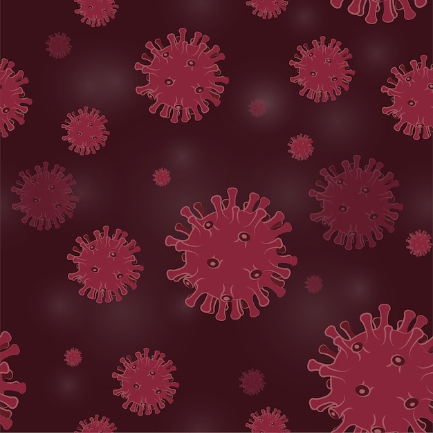 Wuhan coronavirus 2019-ncov nahtloser hintergrund. neuartiges coronavirus. gefährlicher virusausbruch in china. stoppen sie das coronavirus. eps-10-vektor-illustration.