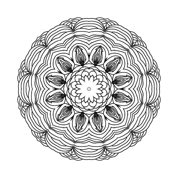 Wunderschönes mandala-design und illustrator