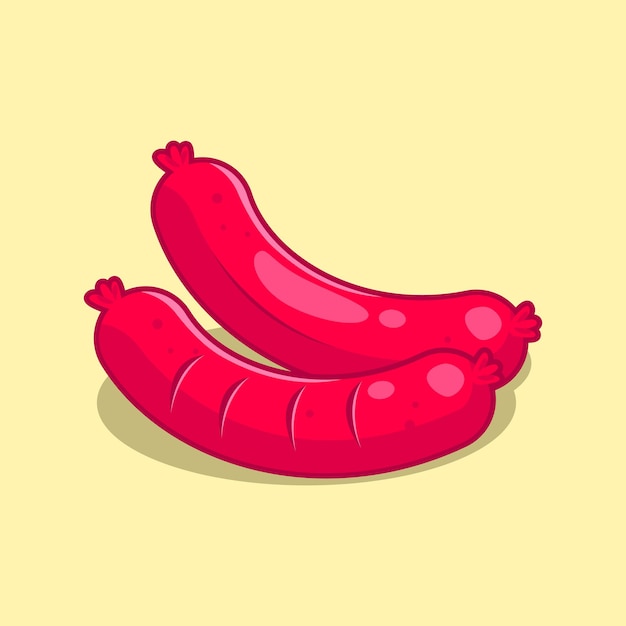 Wurst-Cartoon-Illustration