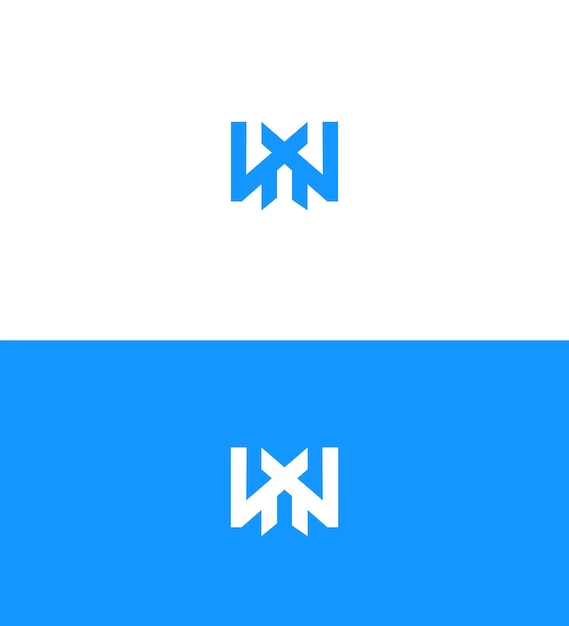 WX XW Buchstaben Logo Identitätszeichen Symbol Vorlage