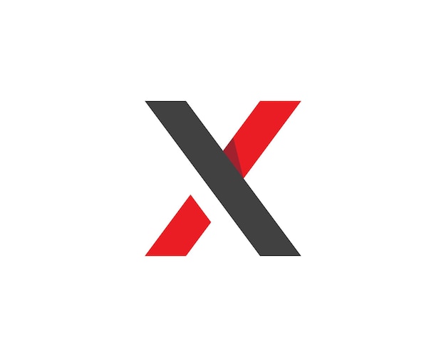 X brief logo-vorlage