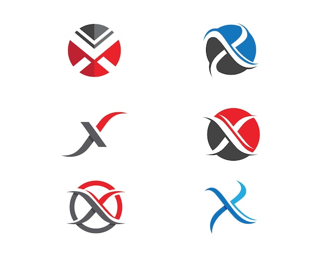 X Brief Logo-Vorlage