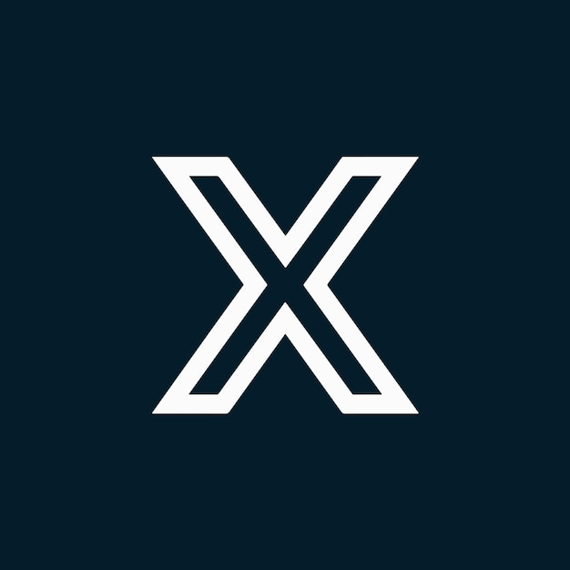 X-Buchstaben-Logo-Ikonen-Designvektor