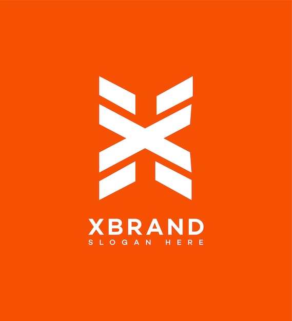 X buchstaben-logo-symbol-vorlage für marken-identitätszeichen