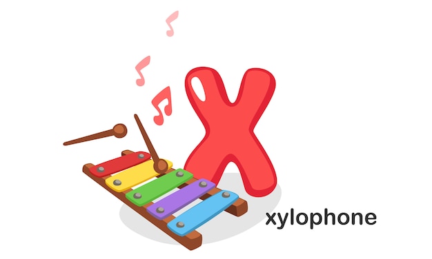 Vektor x für xylophon
