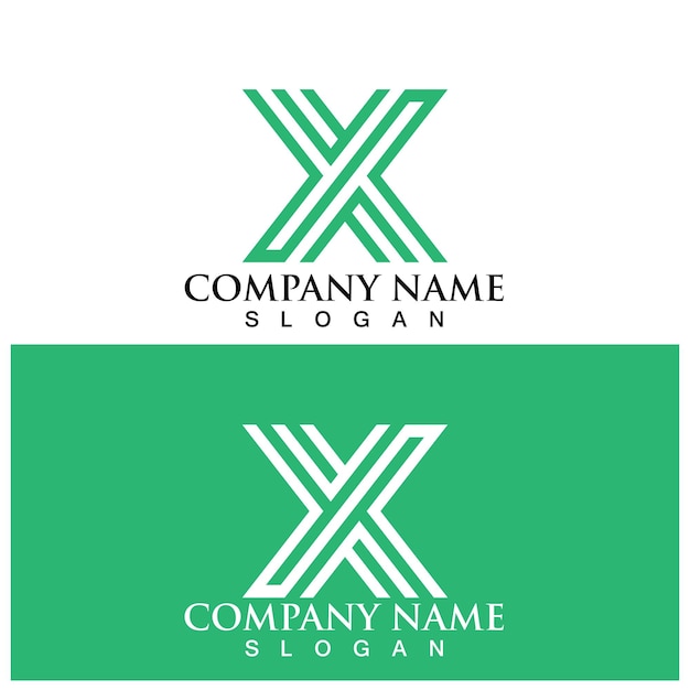 X letter logo template vektorsymbol