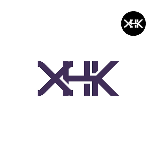 XHK-Logo-Buchstaben-Monogramm-Design