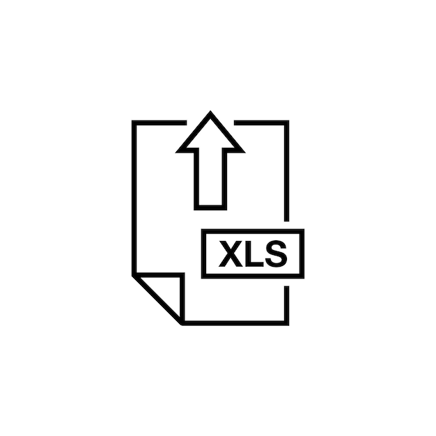 Xls-dokument-download-icon-vektorvorlage