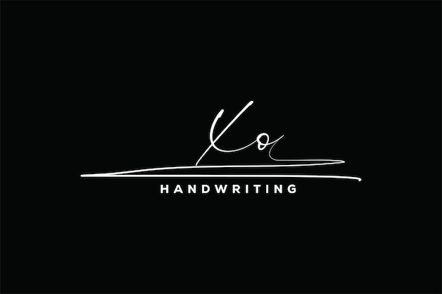 Vektor xo initialen handschrift unterschrift logo xo brief immobilien schönheitsfotografie logo design