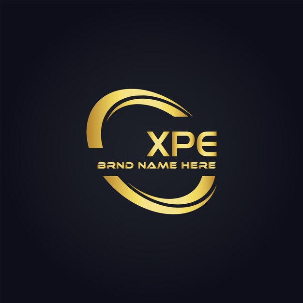 XPE-Logo X P E-Design Weißer XPE-Buchstabe XPE X P E Buchstaben-Logo-Design X P E Schriftzeichen-Logo in