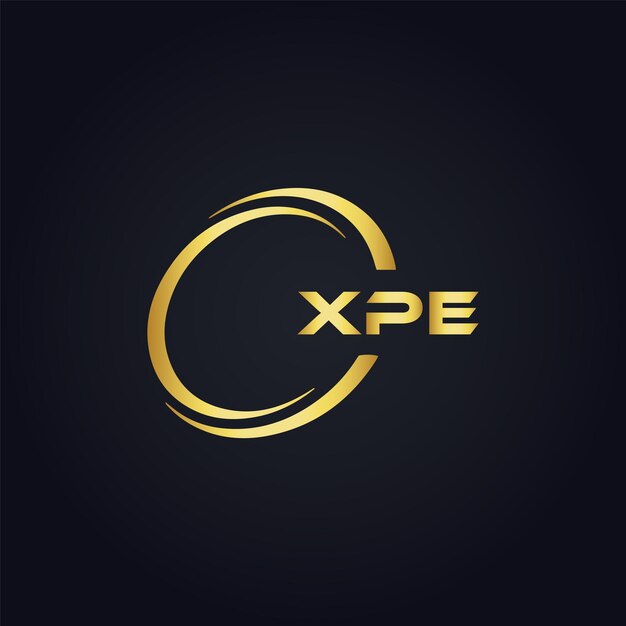 XPE-Logo X P E-Design Weißer XPE-Buchstabe XPE X P E Buchstaben-Logo-Design X P E Schriftzeichen-Logo in