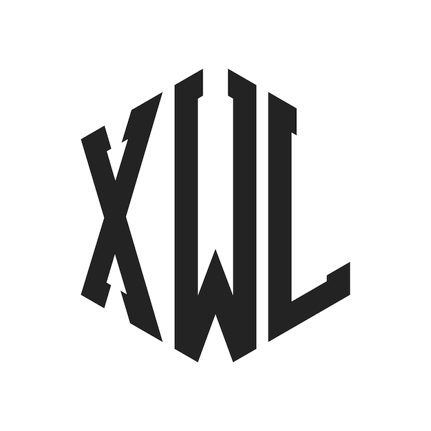 XWL Logo Design Initial Letter XWL Monogram Logo mit Hexagonform