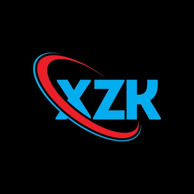 XZK-Logo XZK Brief XZK Buchstaben Logo Design Initialen XZK Logo mit Kreis und Großbuchstaben monogramm Logo XZK Typographie für Technologie-Geschäft und Immobilien-Brand