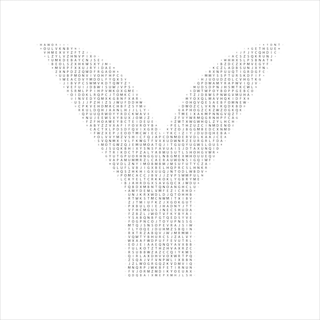 Vektor y-buchstaben-halbton hochwertige vektordatei