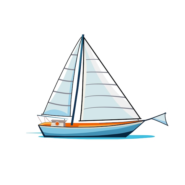 Yacht-Vektordesign
