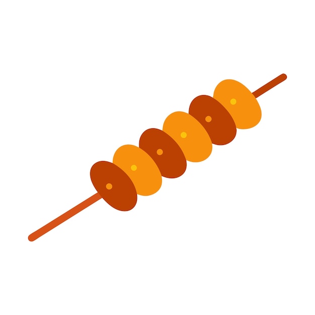 Yakitori-isolierte flache Vektorillustration