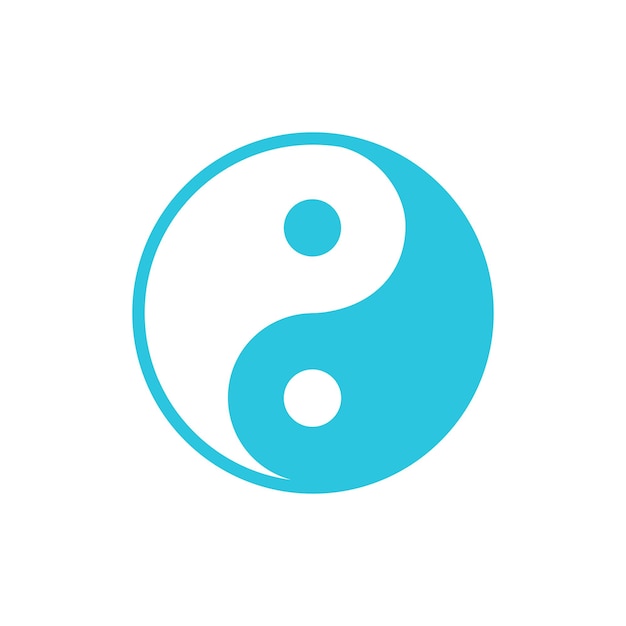 Yin-Yang-Symbol aus dem blauen Icon-Set
