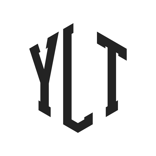 YLT-Logo-Design Anfangsbuchstaben YLT-Monogramm-Logo in sechseckiger Form