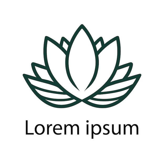 Yoga-Logo-Vorlage-Design im minimalistischen Zen-Logo.