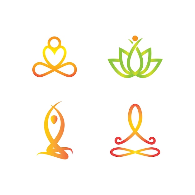 Vektor yoga logo