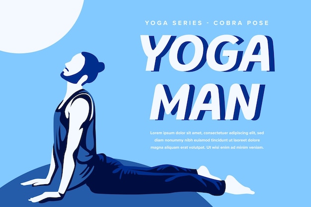 Yoga-mann-kobra-pose-illustration