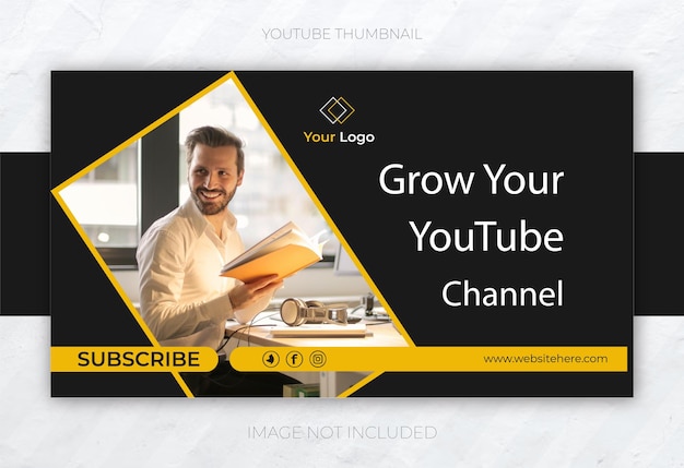 Vektor youtube-banner-thumbnail für persönlichen oder geschäftlichen kanal