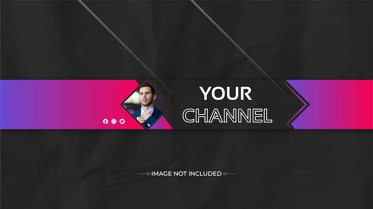 Vektor youtube-banner und cover-design