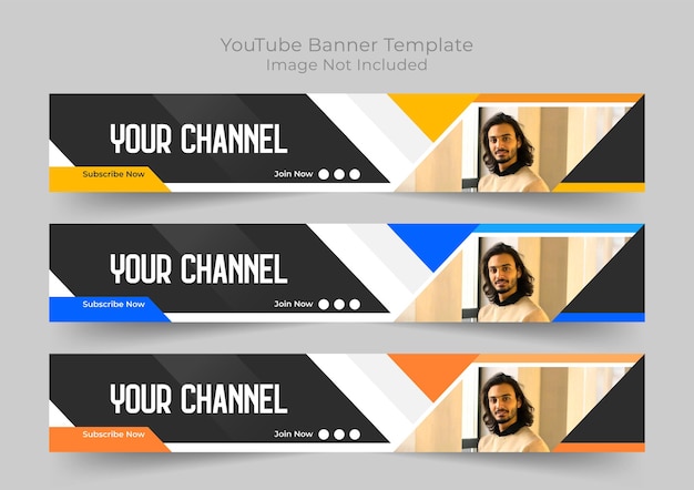 Vektor youtube-cover-banner-vorlage