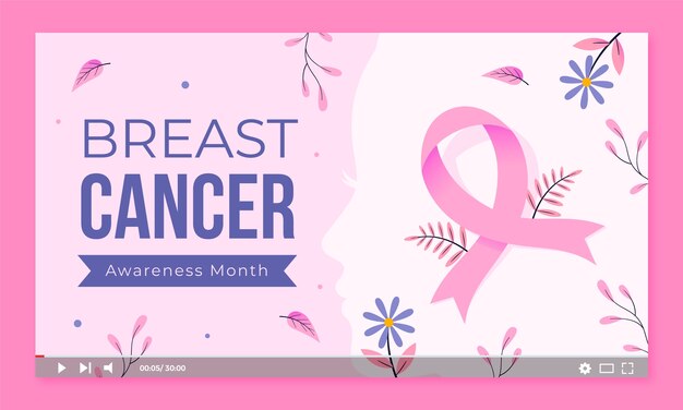 Youtube-thumbnail für den flachen monat zur sensibilisierung für brustkrebs