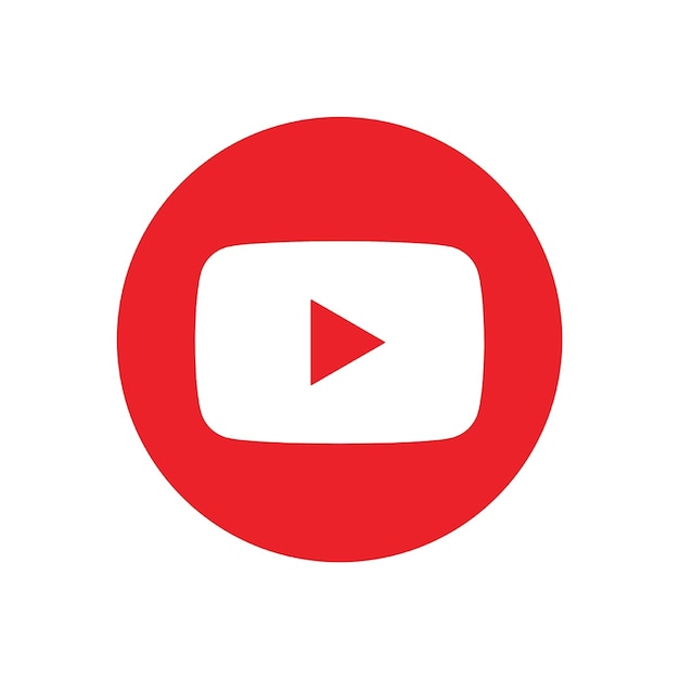 YouTube-Vektor-Symbol für soziale Medien