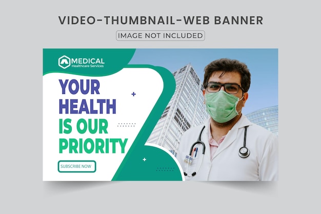 YouTube-Video-Thumbnail-Design für das medizinische Gesundheitswesen