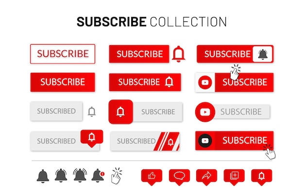 Youtubesubscribebuttonfreevector