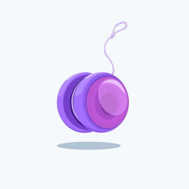 Yoyo spielzeug objekt symbol cartoon illustration vektor