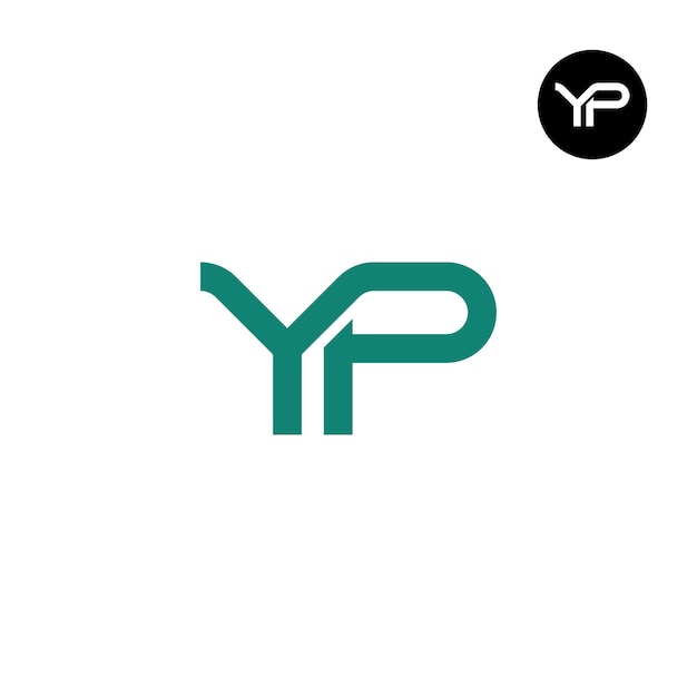 YP Monogramm-Logo-Design mit Buchstaben