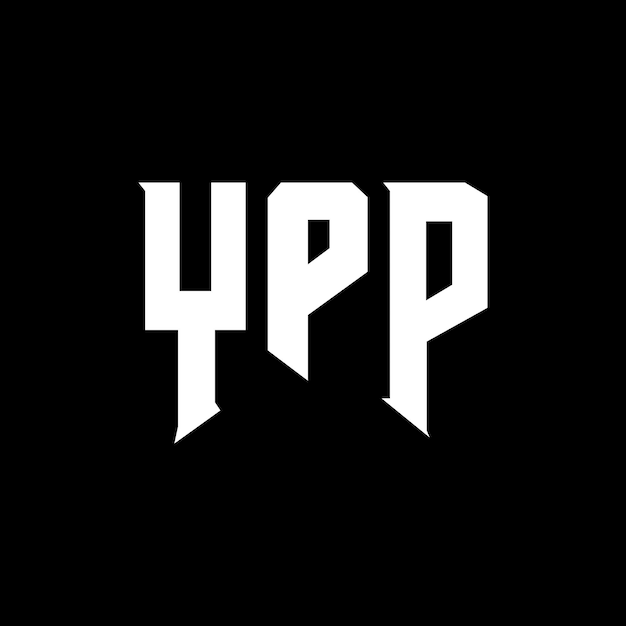 YPP Buchstaben-Logo-Design für das Technologie-Unternehmen YPP Logo-Design schwarz-weiße Farbkombination YPP Logo YPP Vektor YPP Design YPP Icon YPP Alphabet YPP Typografie logo-Design