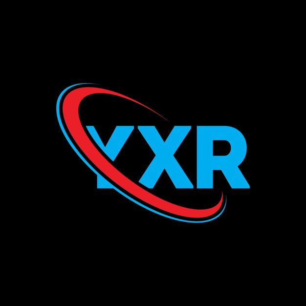 Vektor yxr logo yxr buchstabe yxr schriftzeichen logo design initialen yxr-logo mit kreis und großbuchstaben monogramm logo y xr typographie für technologie-geschäft und immobilien-brand