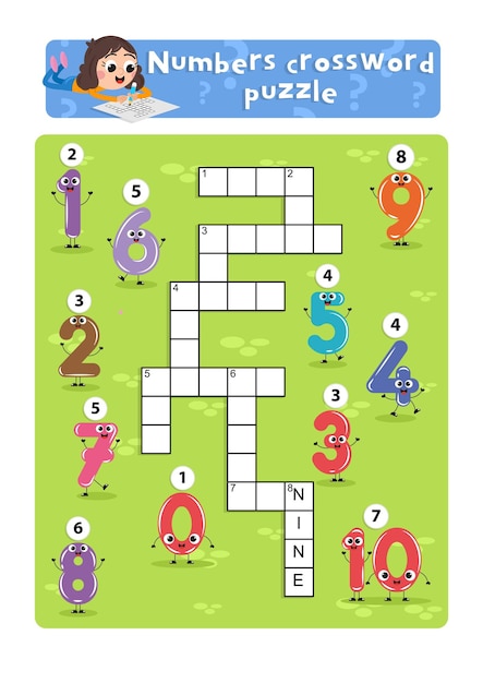 Zahlen-Puzzle-Seite Zahlen Arbeitsblatt zum Ausdrucken Mathe-Arbeitsblatt