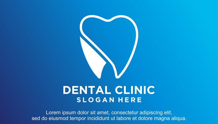 Zahn Zähne Zahnarzt Dental-Logo-Design-Vorlage