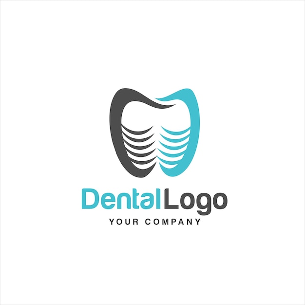 Zahnärztliches logo-design kreatives zahnarzt-logo kreatives vektor-logo der zahnklinik-firma