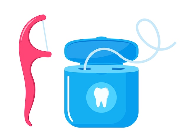 Zahnseide, zahnstocher, zahnzeide, medizinische und zahnmedizinische gesundheitsversorgung