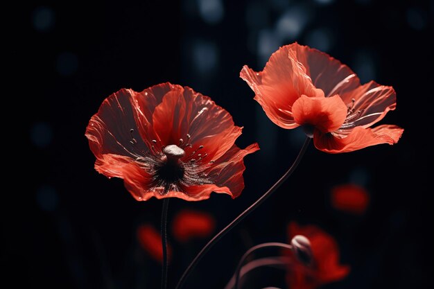 Vektor zart gekrümmte blütenblätter aka gewöhnlicher mohn, mohn, mais, rose, feldmohn, roter mohn, coquelicot