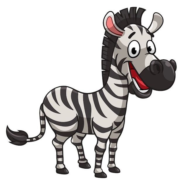 Vektor zebra-cartoon-stil