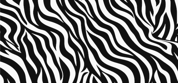 Zebra-Druck nahtloses Muster Hintergrund oder Zebra-Streifen oder Haut Pelz Textur Vektor