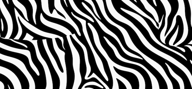 Zebra-Druck nahtloses Muster Hintergrund oder Zebra-Streifen oder Haut Pelz Textur Vektor