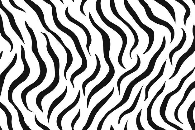 Zebra-Druckmuster oder Zebra-Streifenmuster Vektor