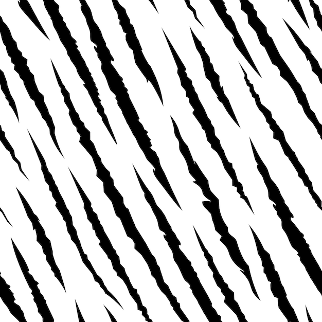 Vektor zebra nahtloses muster wildtierkratz krallen textur wildtier kratz stoffdruck tiger im dschungel schwarz gestreifter mode rasch vektor hintergrund